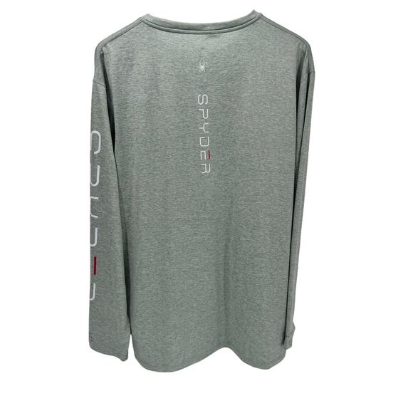 Spyder Swim Shirt Mens XL Green Long Sleeve Rash Guard Beach Pool Pullover NEW - Picture 3 of 10